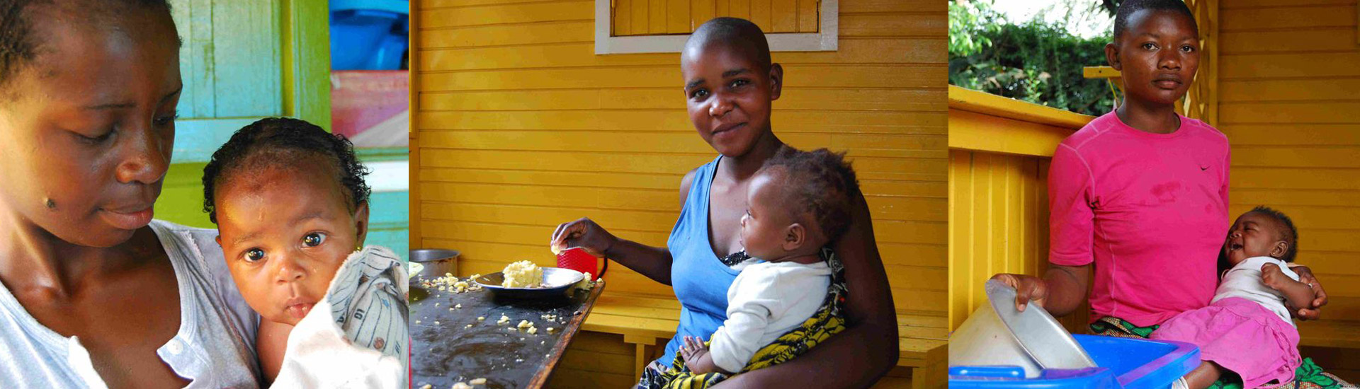 Mamás y bebés en R.D. Congo