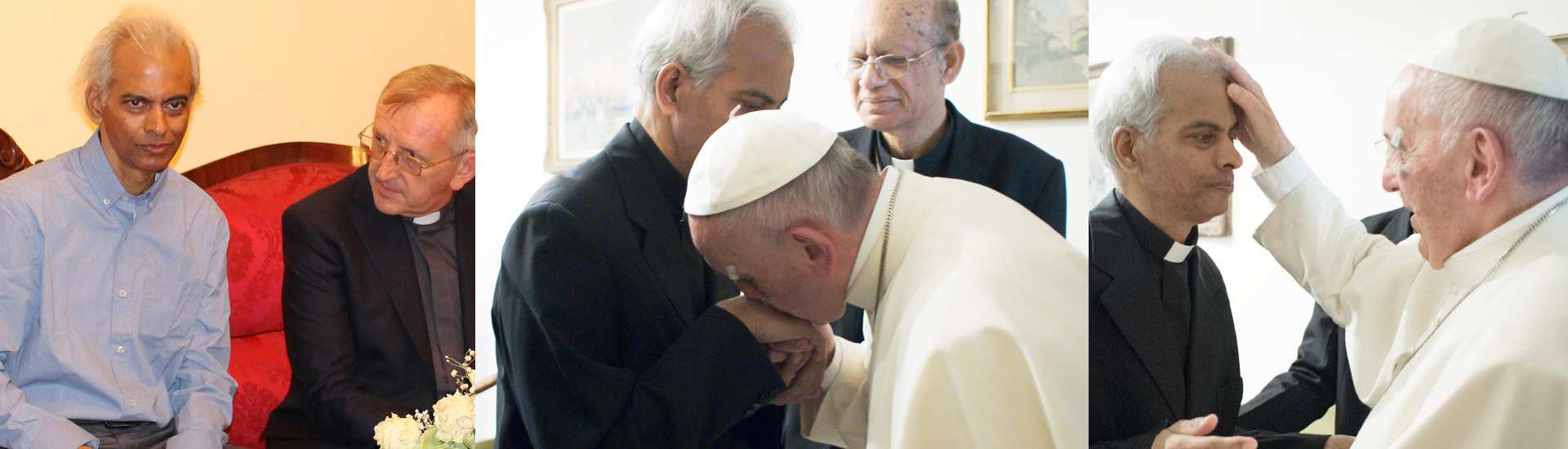 Tom Uzhunnalil con el Papa Francisco