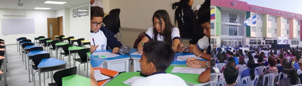 Reconstrucción de colegio en Ecuador