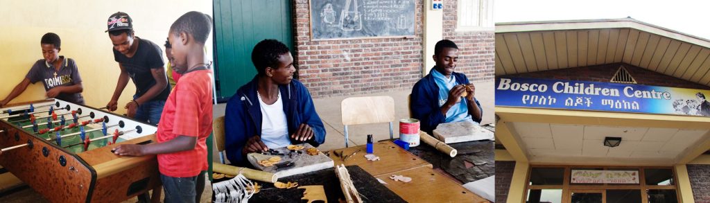 Educación de los niños de la calle en Etiopía