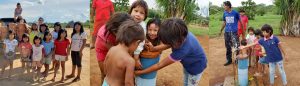 Mantenimiento de los pozos de agua y cuidados de salud para la población xavante