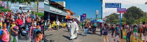 Ayuda salesiana a la caravana de migrantes que llega a San Benito Petén