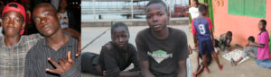 Protección y material higiénico frente al coronavirus para los niños de la calle de Angola