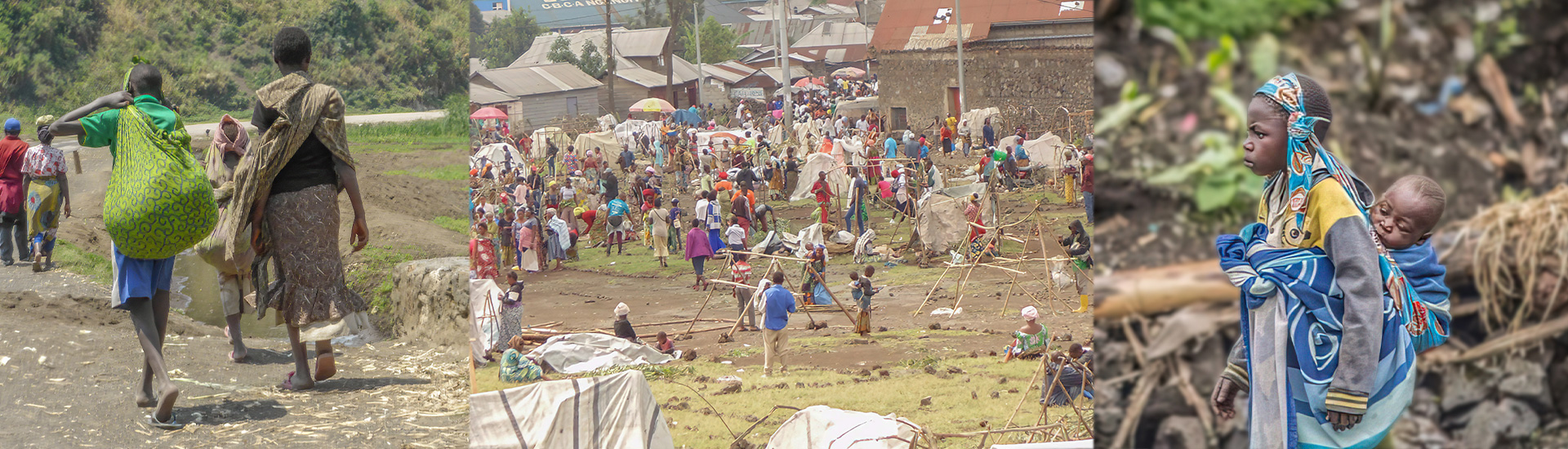 Miles de personas se refugian en el centro salesiano Don Bosco Ngangi tras intensificarse los combates en el Norte de RD Congo
