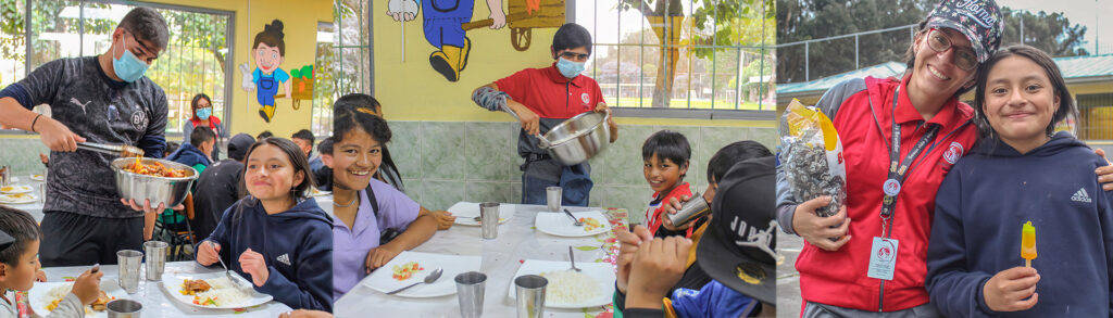 Alimentación que alegra los corazones y pone en valor los derechos de los menores al sur de Quito (Ecuador)