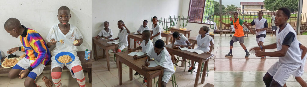 El deporte y el estudio conviven en la Escuela Sociodeportiva del Real Madrid Don Bosco-Malabo