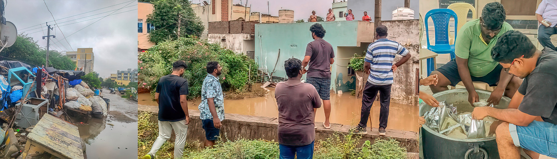 Ayuda humanitaria tras las inundaciones en India