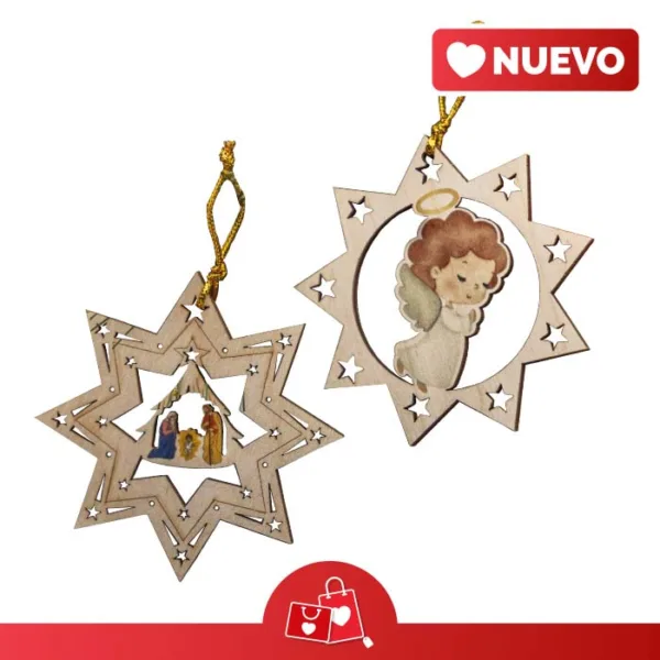 Colgantes de Estrellas árbol Navidad