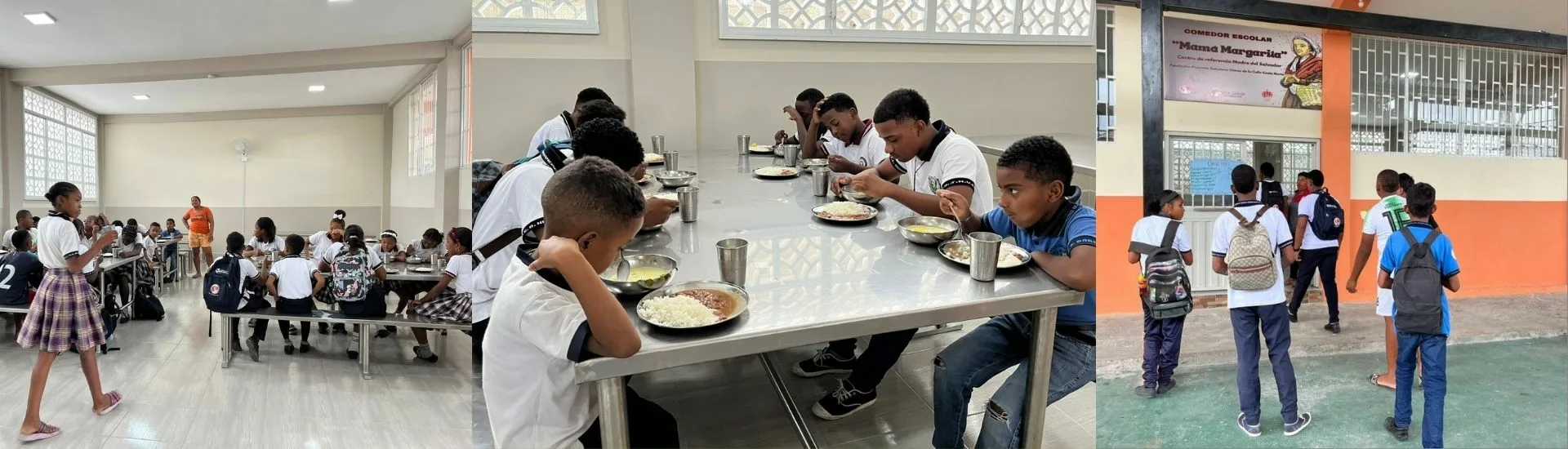 El comedor escolar Mamá Margarita de Esmeraldas (Ecuador) garantiza una alimentación diaria a 60 menores