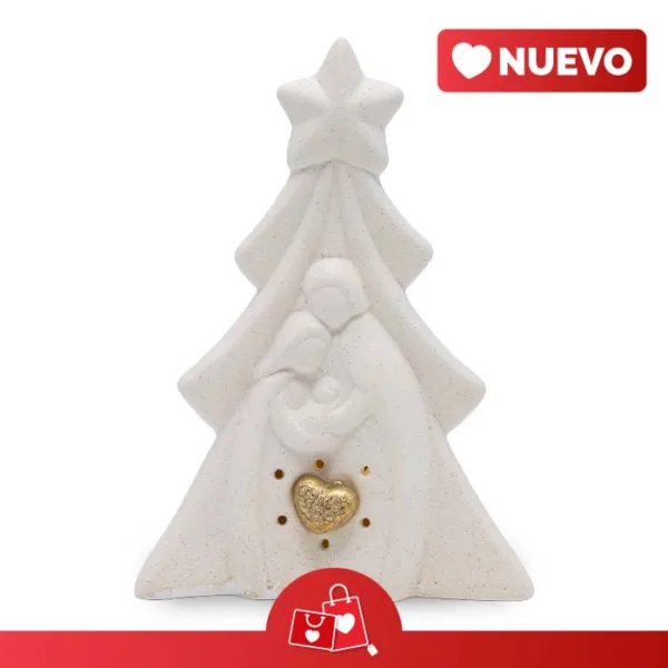 ÁRBOL DE NAVIDAD DE PORCELANA CON LUZ